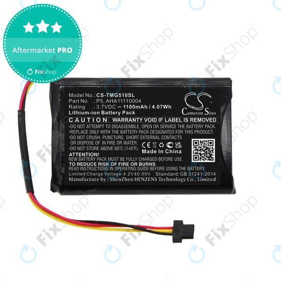 Батерия за TomTom Go 510, 1100mAh, Li-Ion, 3.7V, AHA11110004, HQ