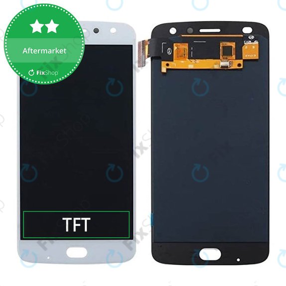 дисплей за Motorola Moto Z2 Play XT1710-09, Тъчскрийн без рамка, бял, White, TFT
