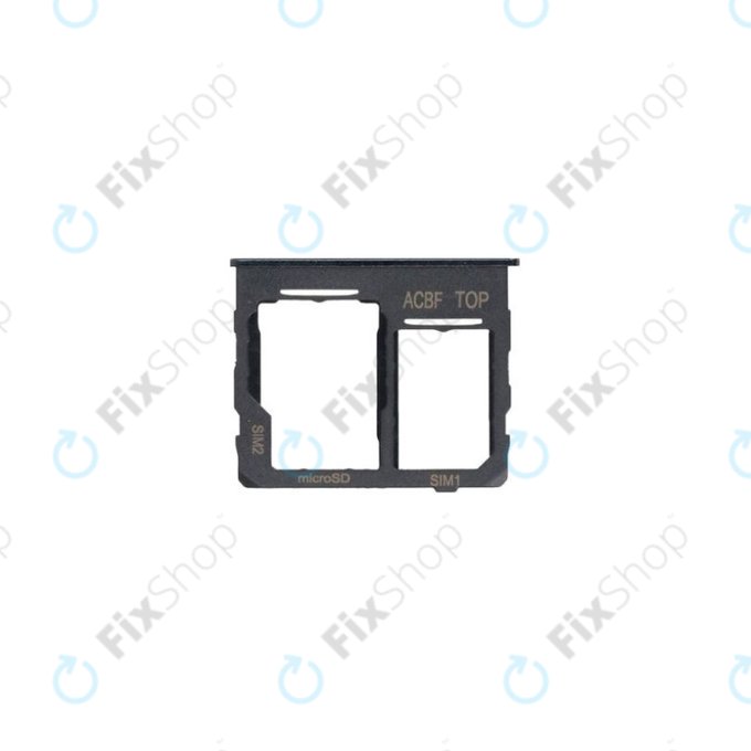 SIM държач за Samsung A32 5G A326B, GH63-19393A, черен, Black, Genuine Service Pack