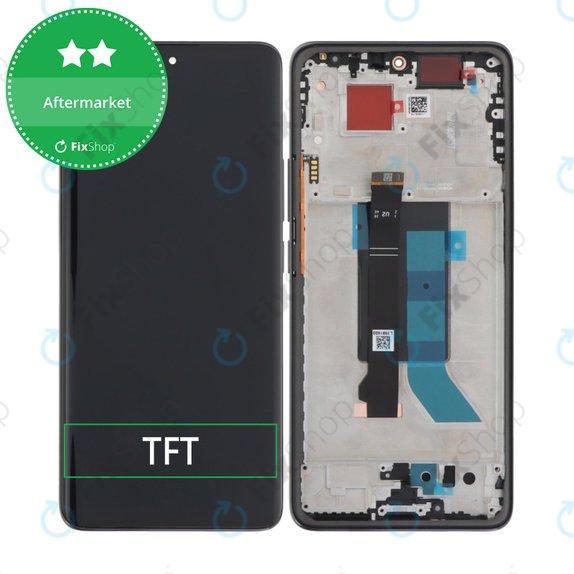 Дисплей за Xiaomi Redmi Note 14 Pro 5G 24090RA29G, Midnight Black, Тъчскрийн с рамка