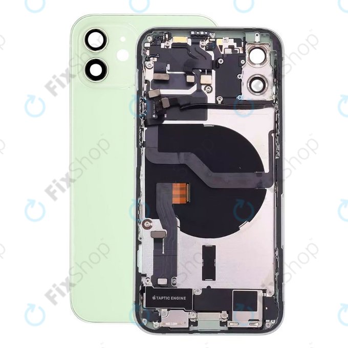 Заден калъф със малки части за iPhone 12, зелен, Green
