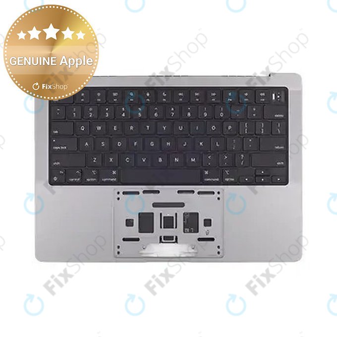 Горен корпус с клавиатура за MacBook Pro 14", A2918 (2023), с US клавиатура и батерия, Space Gray, 661-35708, Genuine Apple