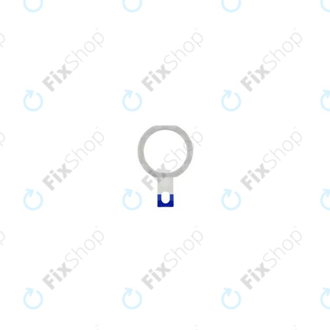 Пластмасов кръг за Home бутон за Apple iPad Air, бял, White