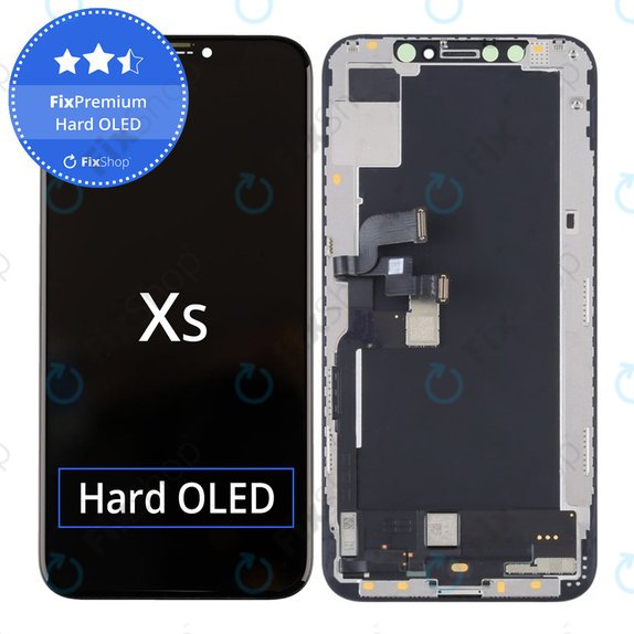 Дисплей Hard OLED за iPhone XS, Тъчскрийн с рамка, FixPremium