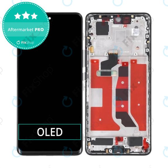 дисплей OLED за Honor 50, Тъчскрийн и рамка, Midnight Black