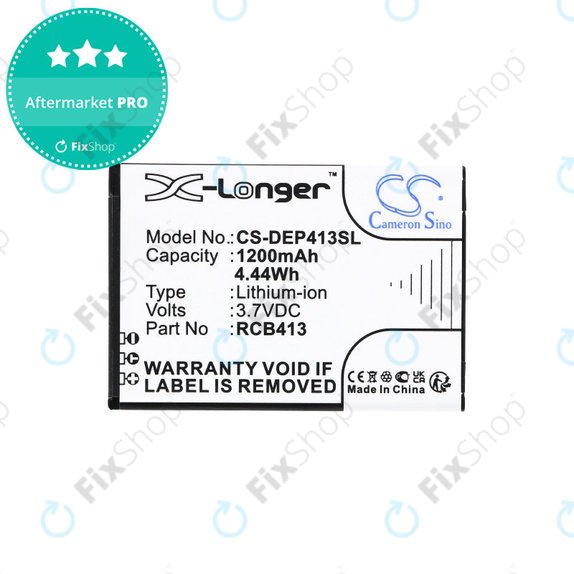Батерия за Doro Primo 406, 413, 414, 1200mAh, Li-Ion, 3.7 V, RCB413, HQ