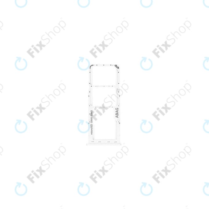 SIM/SD държач за Samsung A21s A217F, GH98-45392B, бял, White, Genuine Service Pack
