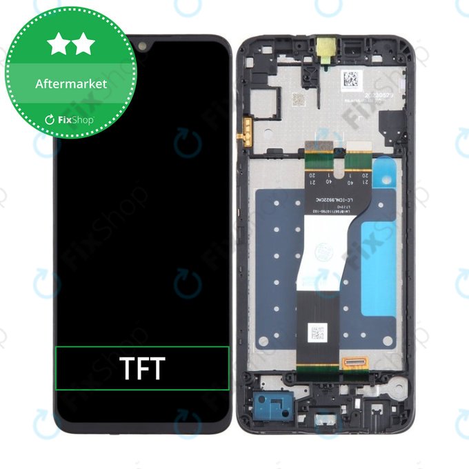 дисплей за Samsung A05s A057G, Тъчскрийн и рамка, черен, Black, TFT
