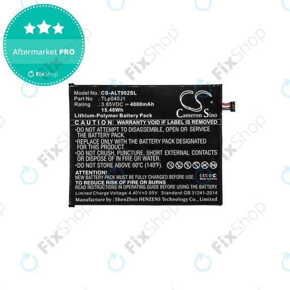 Батерия за Alcatel 8082, Alcatel 9024w, 4000mAh, Li-Pol, 3.85V, TLp040J1, HQ