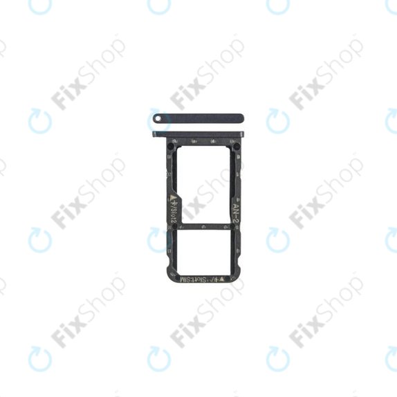 SIM with SD държач за Huawei P20 Lite, 51661HKK, Midnight Black, Genuine Service Pack