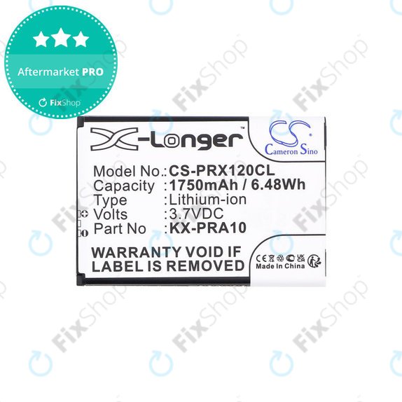 Батерия за Panasonic KX-PRX110, 120, 150, 1750mAh, Li-Ion, 3.7V, KX-PRA10, HQ