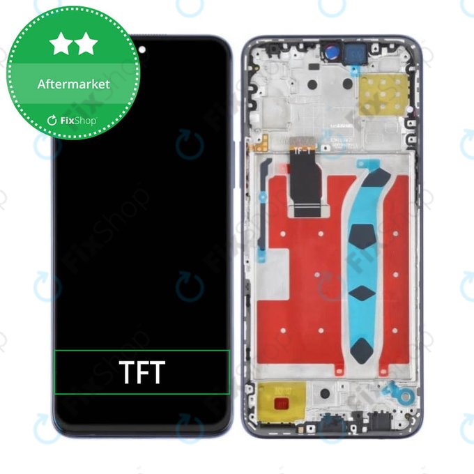 дисплей за Honor X8, Тъчскрийн и рамка, Ocean Blue, TFT
