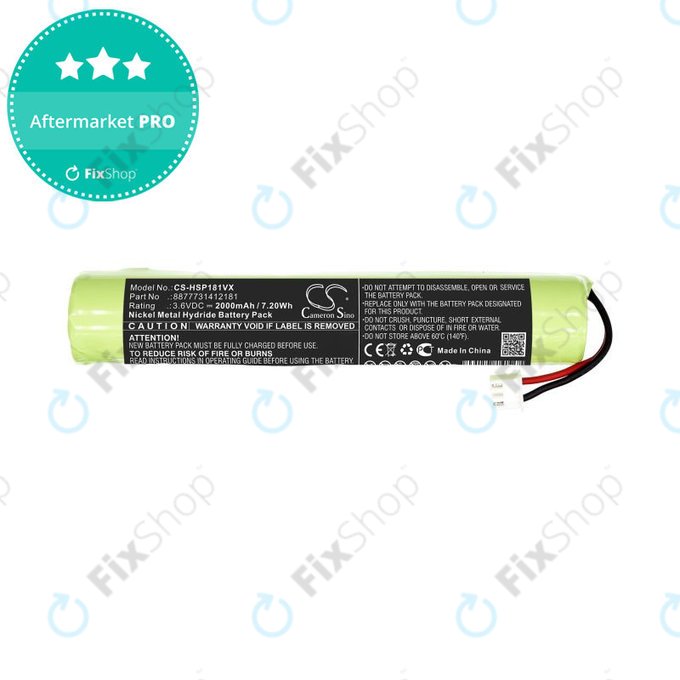 Батерия за Hurricane Spin Scrubber, Brush Cleaner Mop, 2000mAh, Ni-MH, 3.6V, 8877731412181, HQ