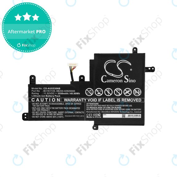 Батерия за Asus VivoBook S15, X530, 3550mAh, Li-Ion, 11.52V, B31N1729, HQ