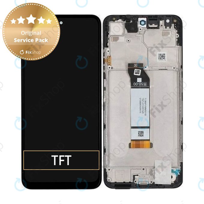 дисплей за Xiaomi Poco M3 Pro, Тъчскрийн и рамка, 560002K19P00, Power Black, Genuine Service Pack