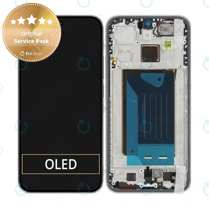 Дисплей за Xiaomi 15T, Gray, Тъчскрийн с рамка, 5600020O12A00, Genuine Service Pack