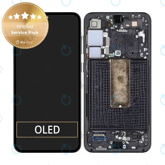 дисплей за Samsung S23 Plus S916B, Тъчскрийн и рамка, GH82-30478A, GH82-30476A, GH82-30477A, Phantom Black, Genuine Service Pack