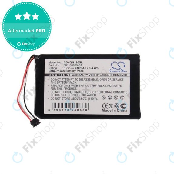 Батерия за Garmin Drive Assist 50, 50LMT, 51, 51LMT, Nuvi 1200, 1205, 1205W, 1250, 1255W, 1260, 1260W, 140T, 150T, 2595LM, 2595LMT, 930mAh, 361-00035-01, HQ