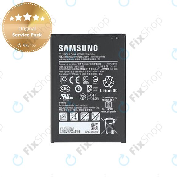 Батерия за Samsung Tab Active 3 T570, T575, EB-BT575BBE, 5050mAh, GH43-05039A, Genuine Service Pack