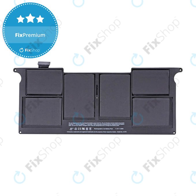 батерия за MacBook Air 11" A1370 (късно 2010), A1375, 5200mAh, FixPremium