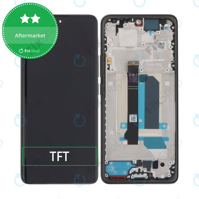 Дисплей за Xiaomi Redmi Note 14 Pro+ 5G , Midnight Black, Тъчскрийн с рамка