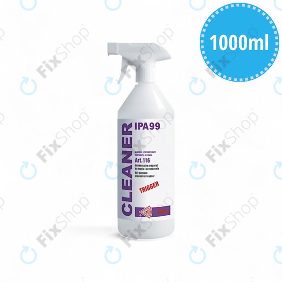 Изопропилов алкохол 99%, 1000 мл, с пулверизатор, Cleanser IPA
