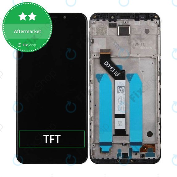 дисплей за Xiaomi Redmi 5 Plus (Redmi Note 5), Тъчскрийн и рамка, черен, Black, TFT