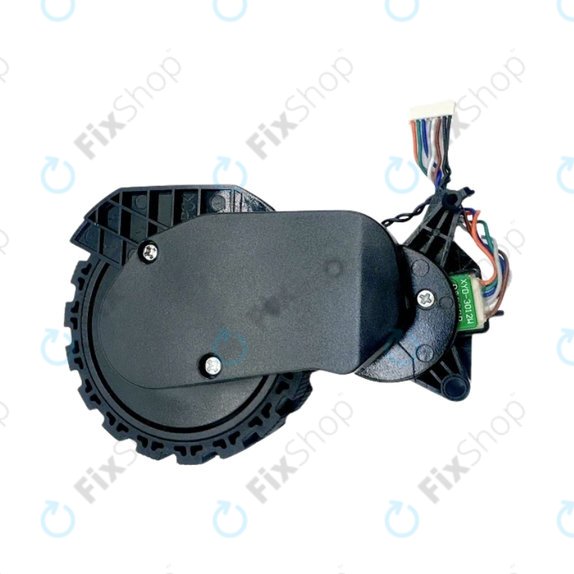 Колело с мотор дясно за Xiaomi Robot Vacuum X20, S10, Dreame X30, X20, X10 Pro, Black, Черен