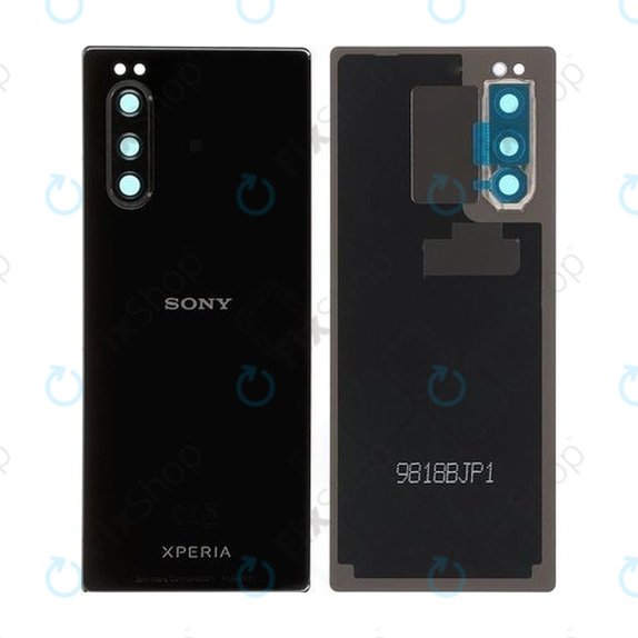 Капак на батерията за Sony Xperia 5, 1319-9508, черен, Black, Genuine Service Pack