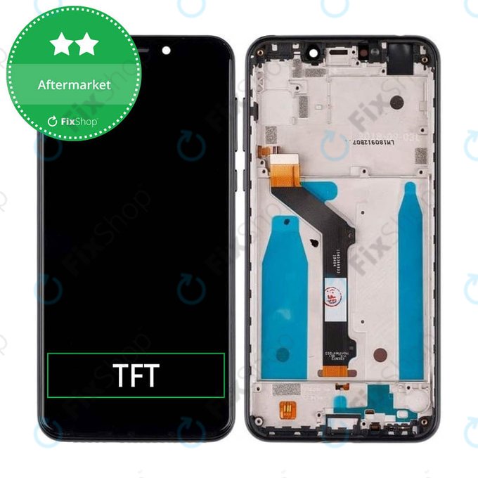дисплей за Motorola One (P30 Play), Тъчскрийн и рамка, черен, Black, TFT