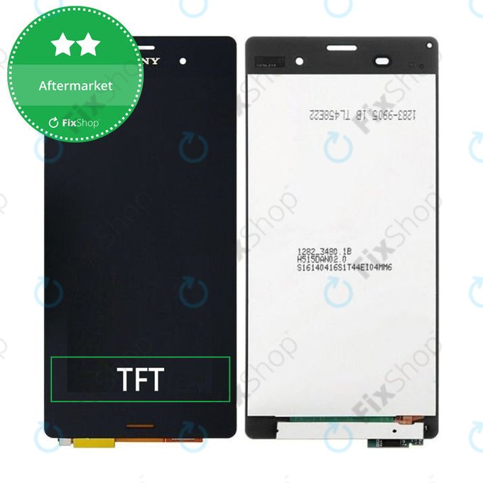 дисплей за Sony Xperia Z3 D6603, Тъчскрийн без рамка, черен, Black, TFT