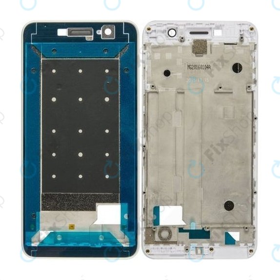 Рамка за предна част за Huawei Y6 Pro, бял, White