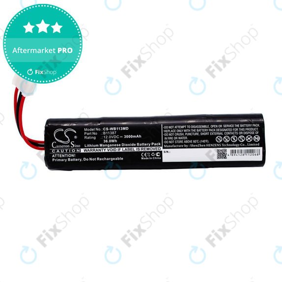 Батерия за Schiller America AED 10 Jump Start, 3000mAh, Li-MnO2, 12V, 00185-2, HQ