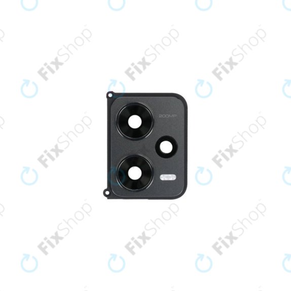 Стъкло за обектив на задната камера с рамка за Xiaomi Redmi Note 12 Pro+ 5G, Midnight Black, 560023M16U00, Genuine Service Pack