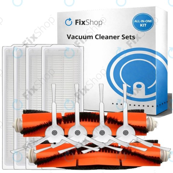 Комплект резервни части за Xiaomi Mi Robot Vacuum Mop 2 Pro, 2 Lite (2x Основна четка, 4x Филтър, 4x Странична четка)