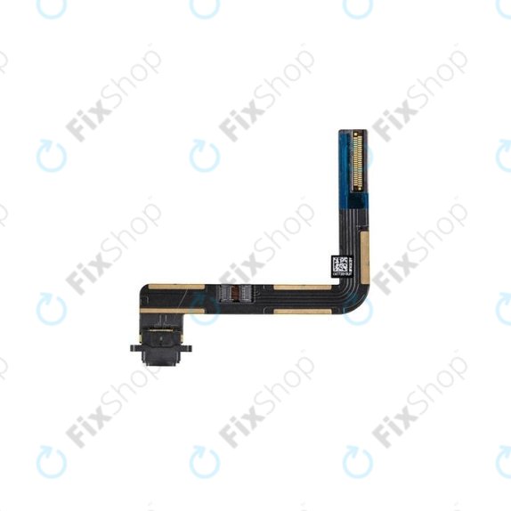Конектор за зареждане c гъвкав кабел за Apple iPad (6th Gen 2018), черен, Black