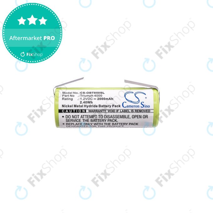 Батерия за Oral-B Triumph 4000, 2000mAh, Ni-MH, 1.2V, 3761, HQ