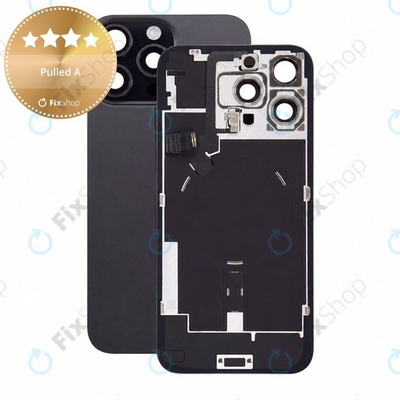 Стъкло на задния капак за iPhone 16 Pro Max, Black Titanium, Pulled A