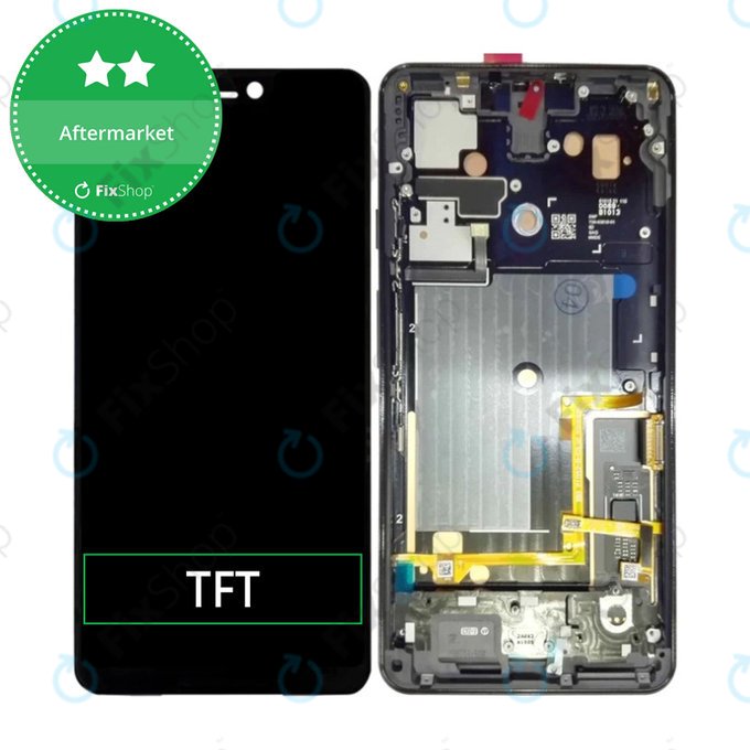 дисплей за Google Pixel 3 XL, Тъчскрийн и рамка, Just Black, TFT