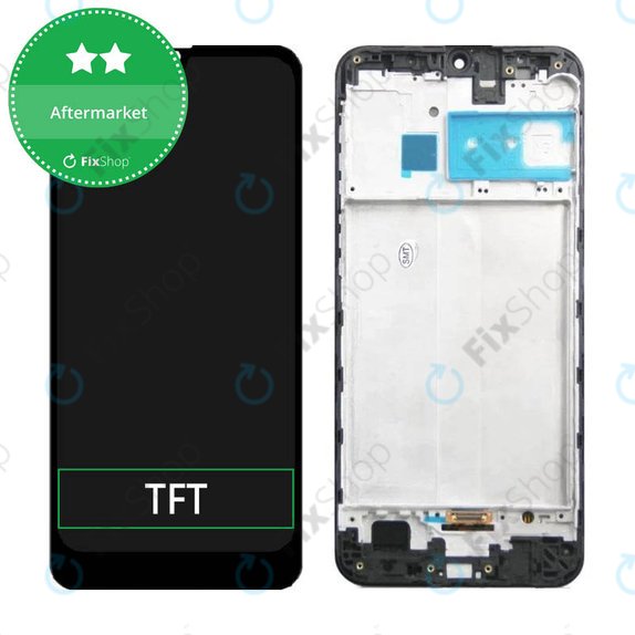 дисплей за Samsung M30s M307F, Тъчскрийн и рамка, черен, Black, TFT