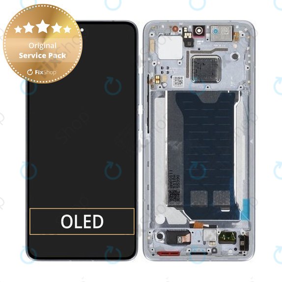 Дисплей за Xiaomi Poco F7 Pro 5G, тъч стъкло с рамка, Blue, 56002100O1100, Genuine Service Pack