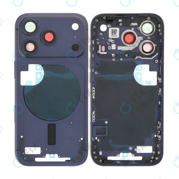 Заден корпус за iPhone 17 Pro Max, Dark Blue