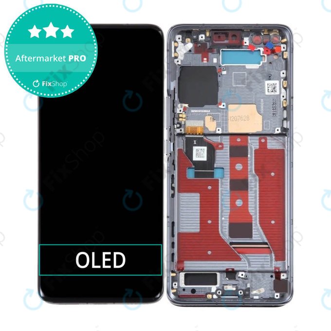 дисплей OLED за Honor Magic4 Pro, Тъчскрийн и рамка, черен, Black