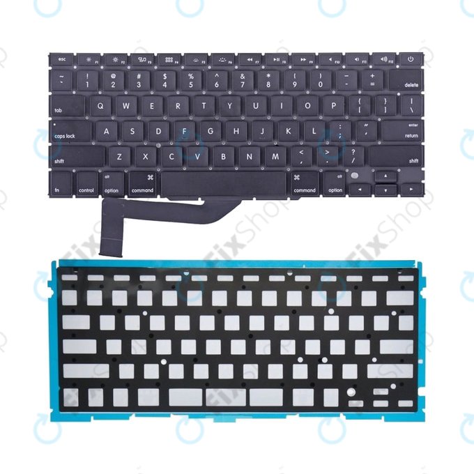 Клавиатура с подсветка за MacBook Pro 15" A1398 (средата на 2012 – средата на 2015), US