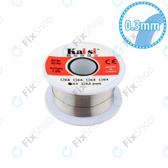 Поялъчна тел за прецизно запояване Sn/Pb – 0.3mm (50g), Kaisi