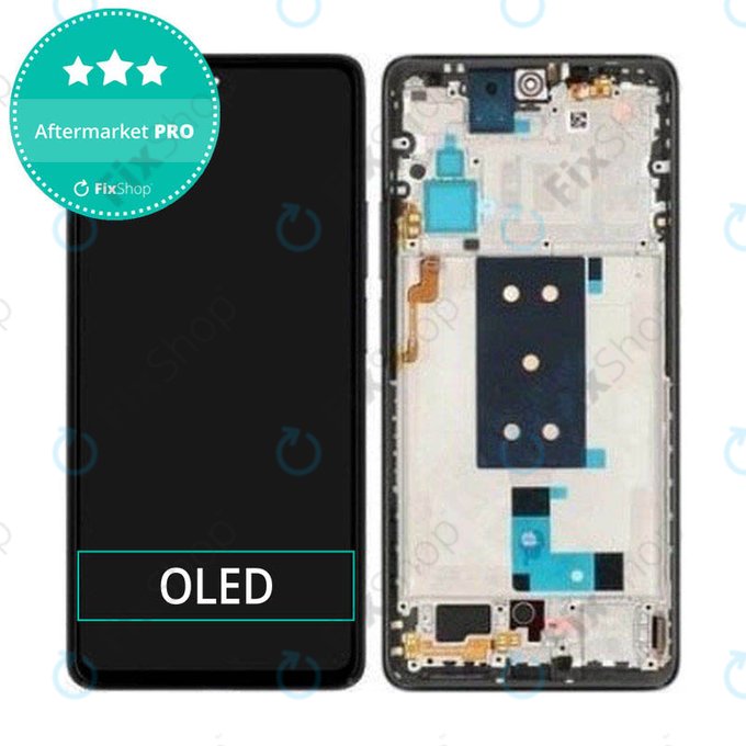 дисплей OLED за Xiaomi Poco F4 5G, Тъчскрийн и рамка, черен, Black