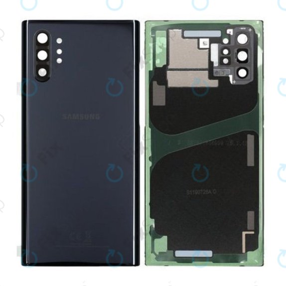 Капак на батерията за Samsung Note 10 Plus N975F, GH82-20588A, GH97-23680A, Aura Black, Genuine Service Pack