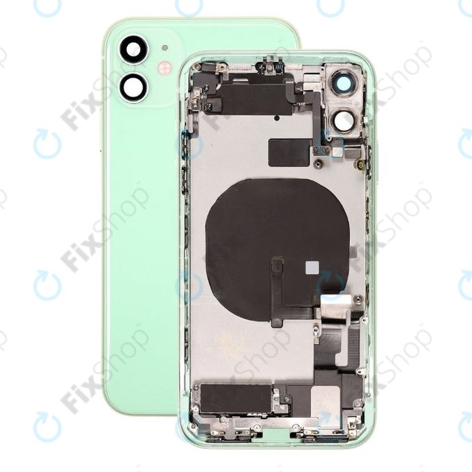 Заден калъф със малки части за iPhone 11, зелен, Green