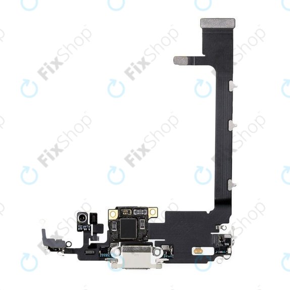Конектор за зареждане с гъвкав кабел за iPhone 11 Pro Max, Сребро, Silver