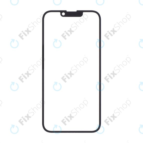 Силиконово стъкло за предна част с OCA лепенка за iPhone 14